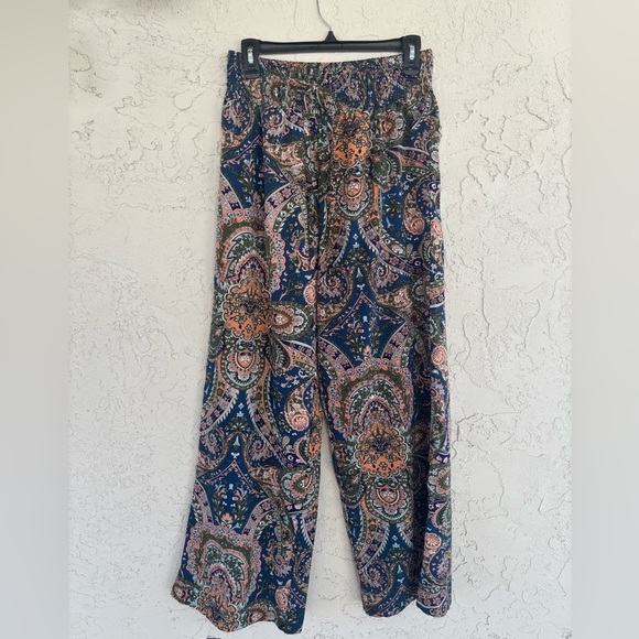SHEIN Multicolor Paisley Wide Leg Pants - Picture 2 of 7